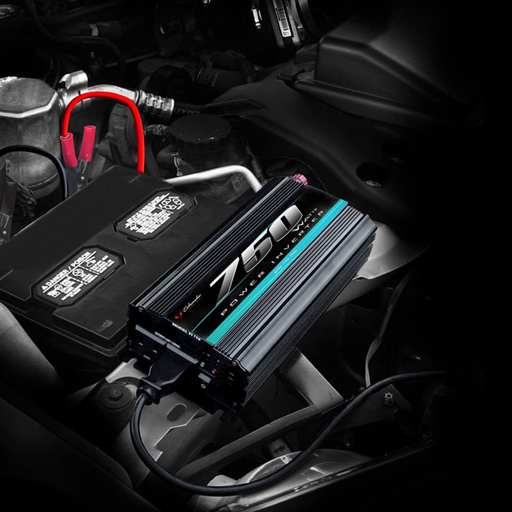 Schumacher PI-750 DC to AC Digital Power Inverter for Cars - 750W - with AC Power Outlets to Power Devices and Accessories