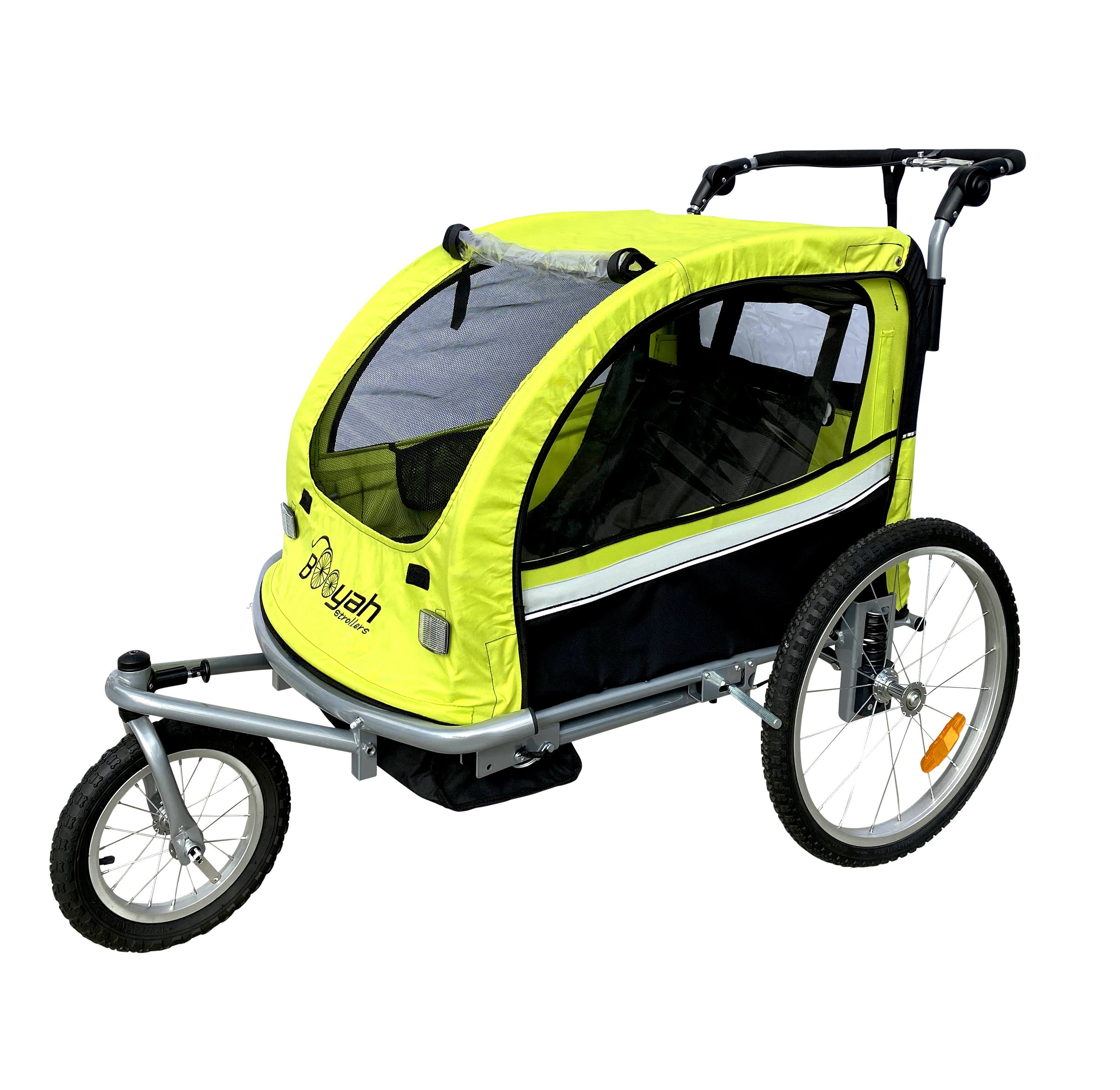 Booyah Strollers Child Baby Bike Bicycle Trailer and Stroller II Green