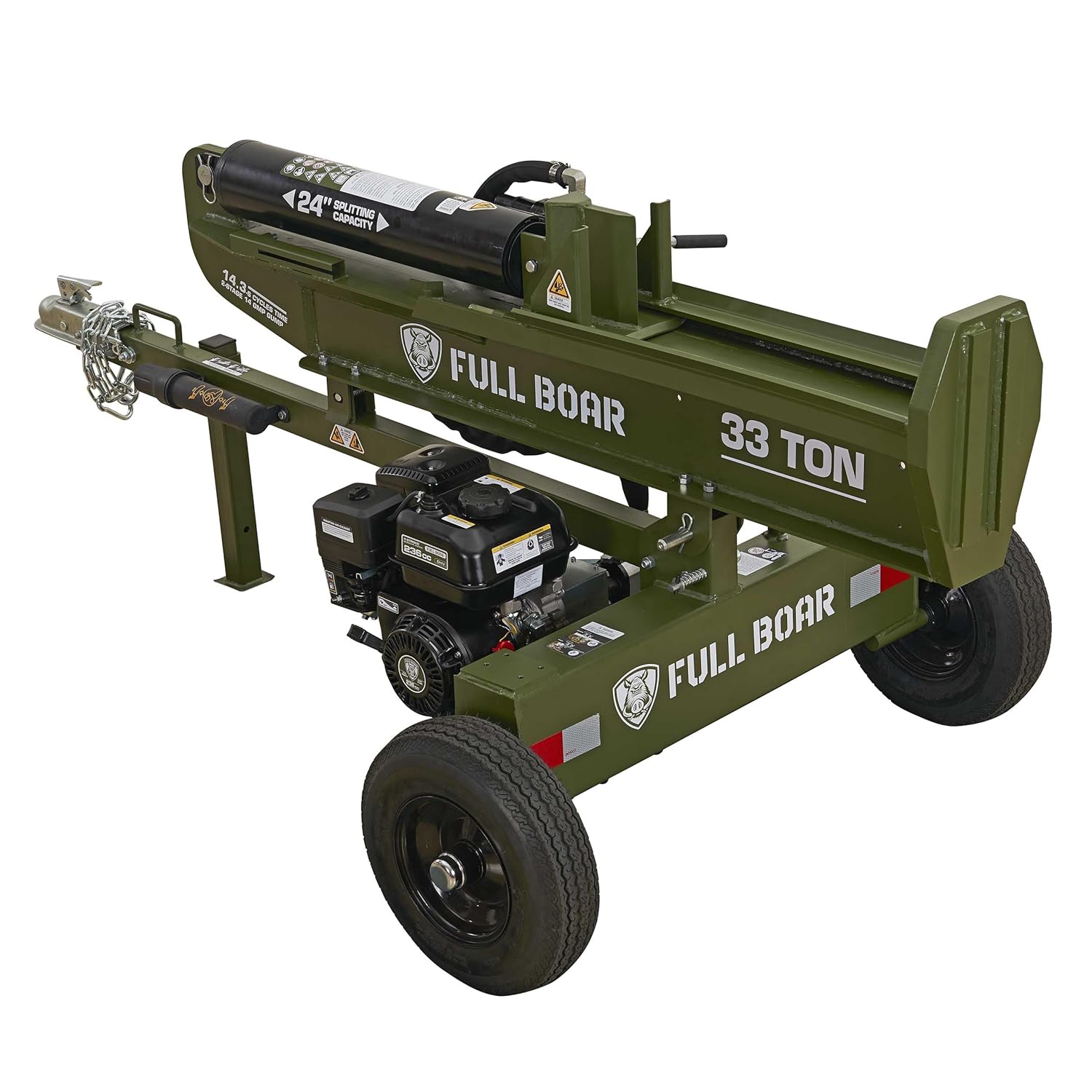 33 Ton Log Splitter-Full Boar Engine 236cc (49 State)