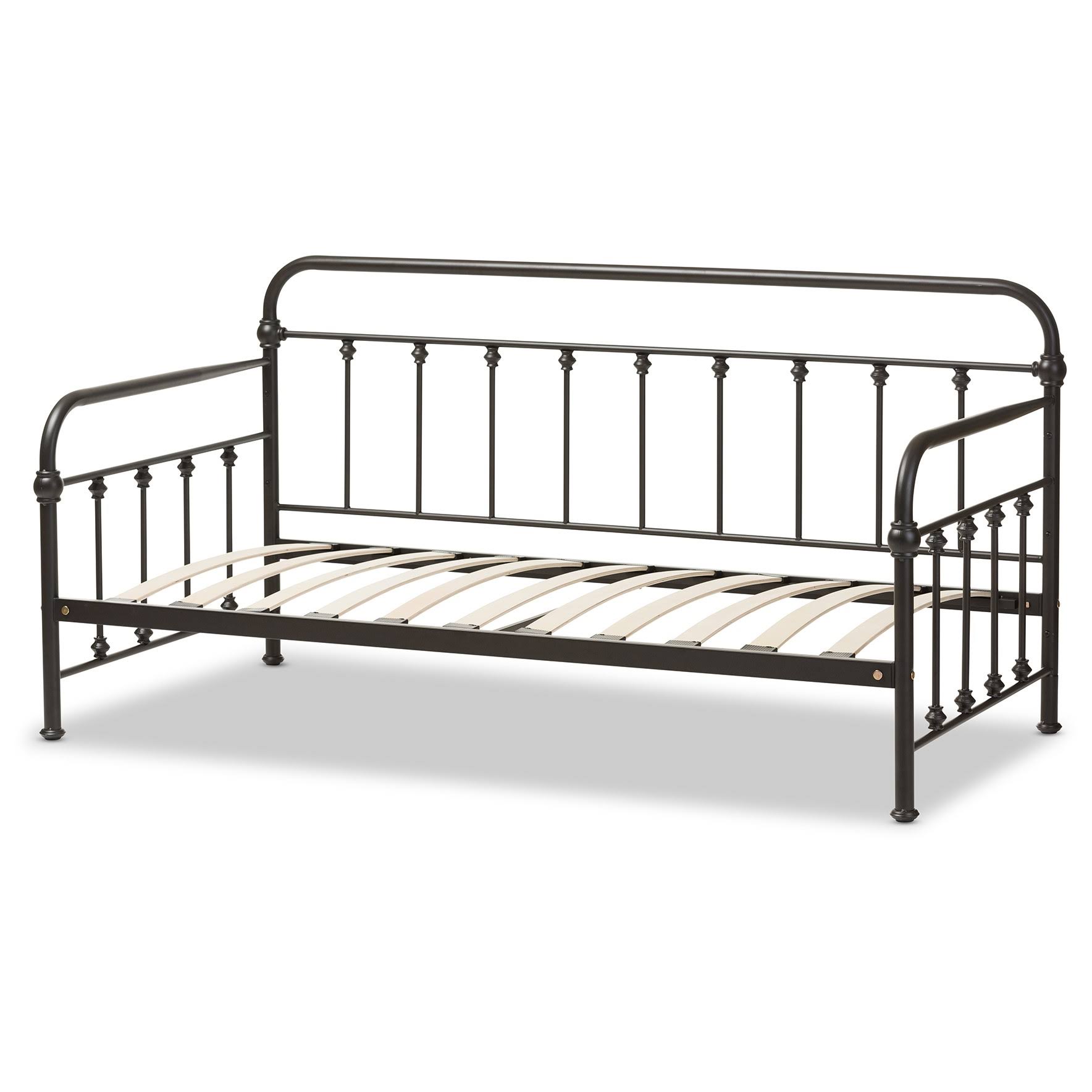 Baxton Studio Elsie Black Metal Daybed