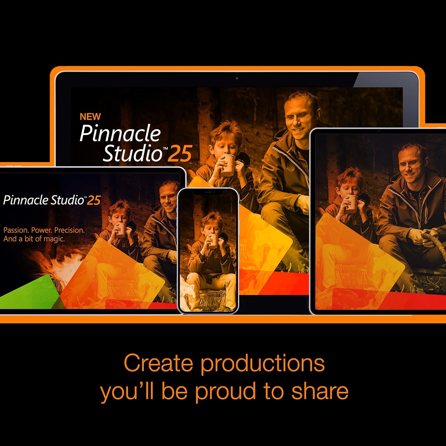Pinnacle Studio 25 | Video Editing & Screen Recording Software [PC Download] Pack of 2