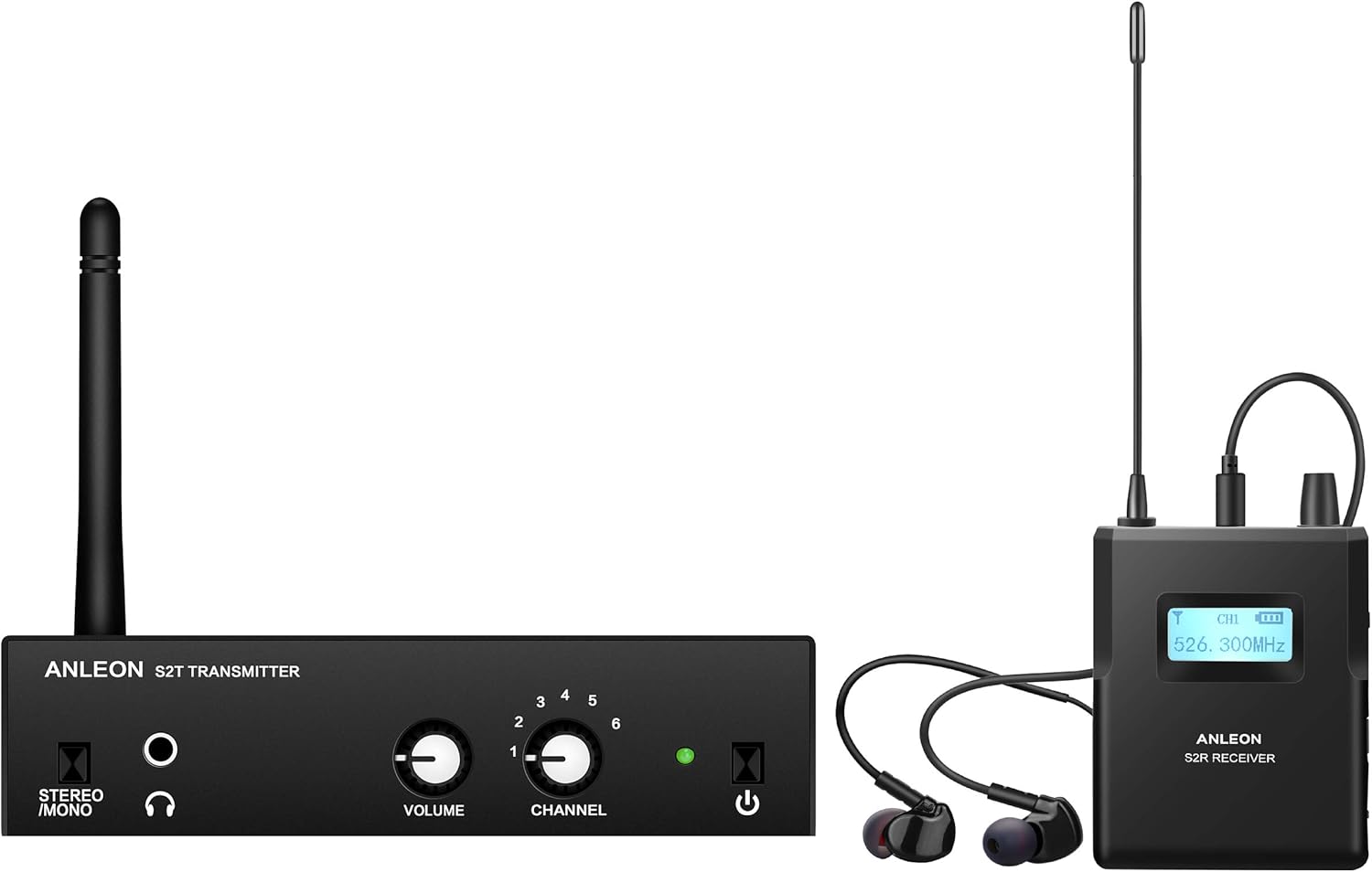 ANLEON S2 UHF Stereo Wireless Monitor System In-ear System (526-535Mhz)