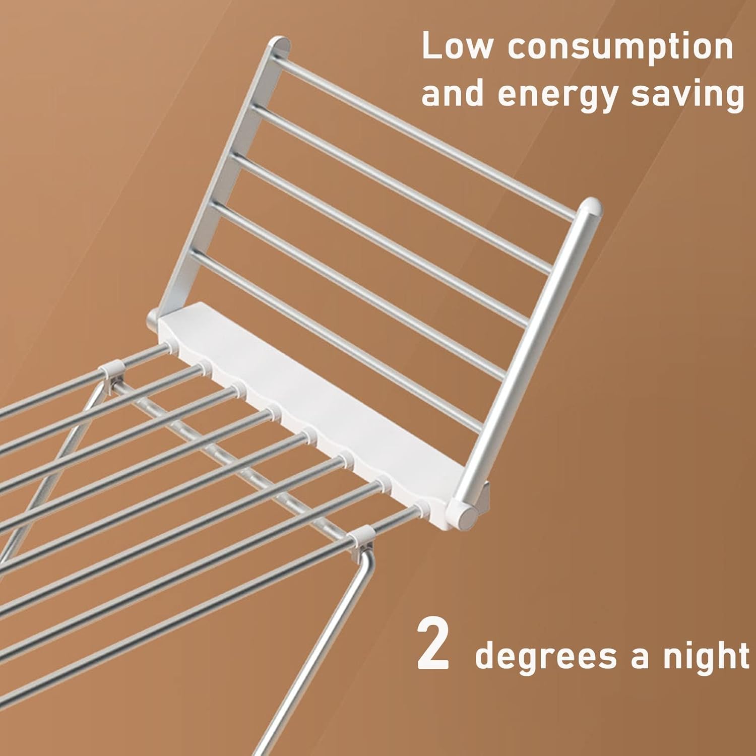 Electric Heated Clothes Dryer Airer,Portable Clothes Airer with Wings, Collapsible Light Weight Clothes Dryer Energy Efficient Indoor Airer
