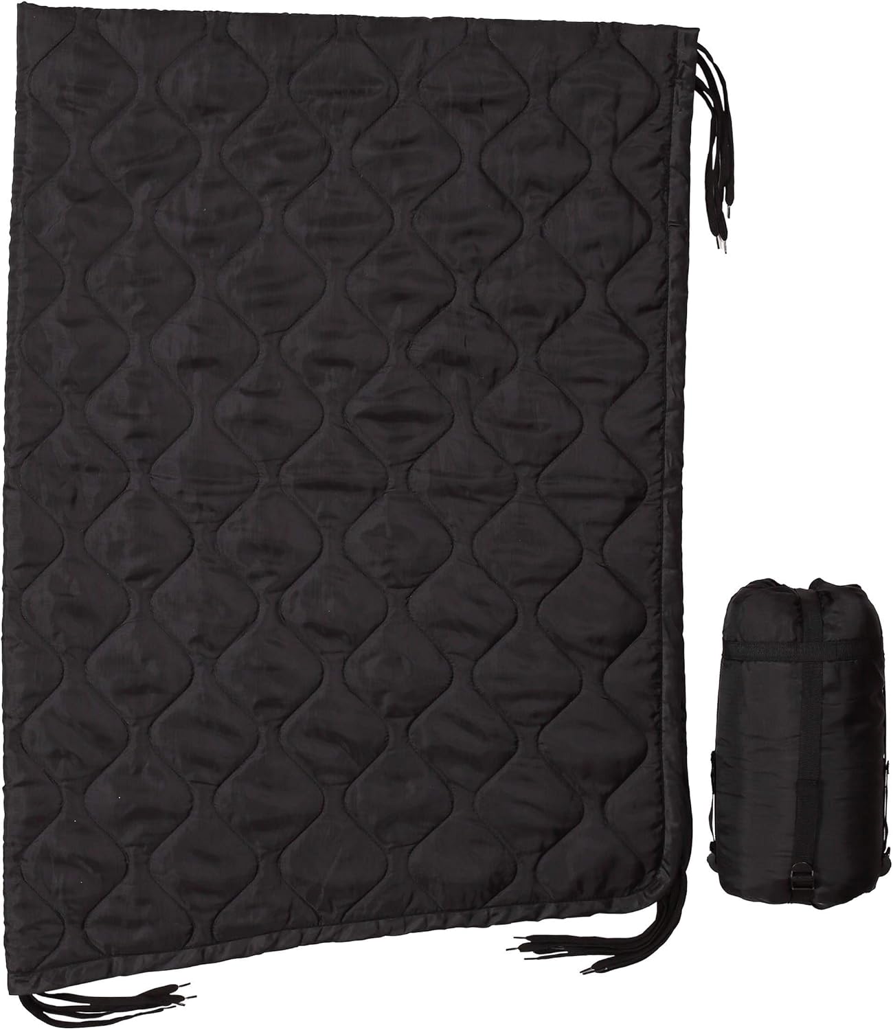 USGI Industries Military Woobie Blanket | Thermal Insulated Camping Blanket, Poncho Liner | Large, Portable, Water-Resistant, for Hiking, Outdoor, Survival, Comes with Compression Carry Bag