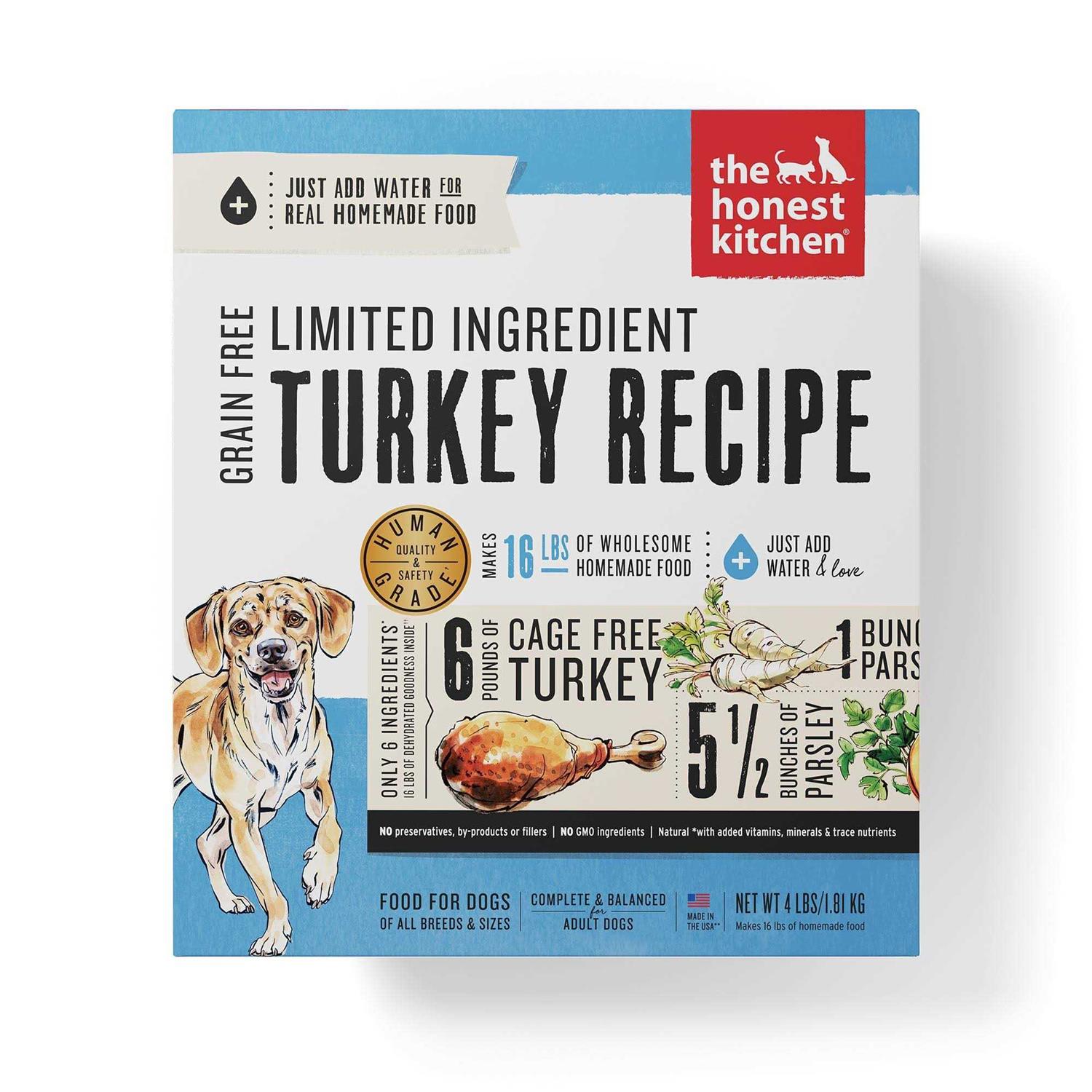 The Honest Kitchen Grain Free Limited Ingredient Turkey Recipe Dehydrated Dog Food - Pet Supplies online store
