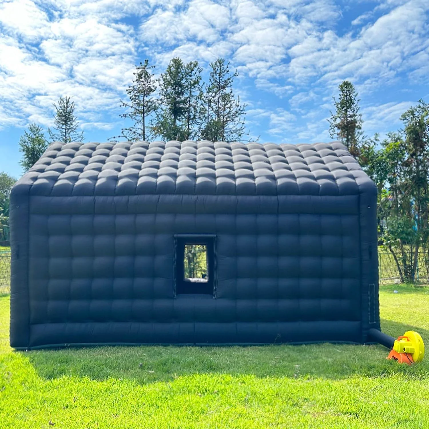 WARSUN Large Black Inflatable Night Club 30x20x13Ft Inflatable Party Tent with Logo Area Disco Cube Gazebo Event House