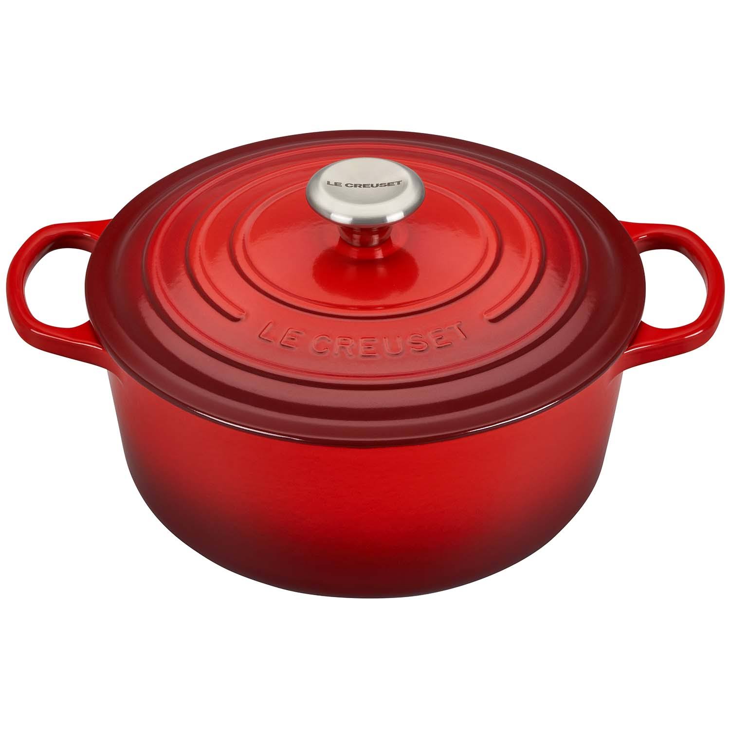Le Creuset 5.5-Quart Signature Cast Iron Round Dutch Oven - Meringue