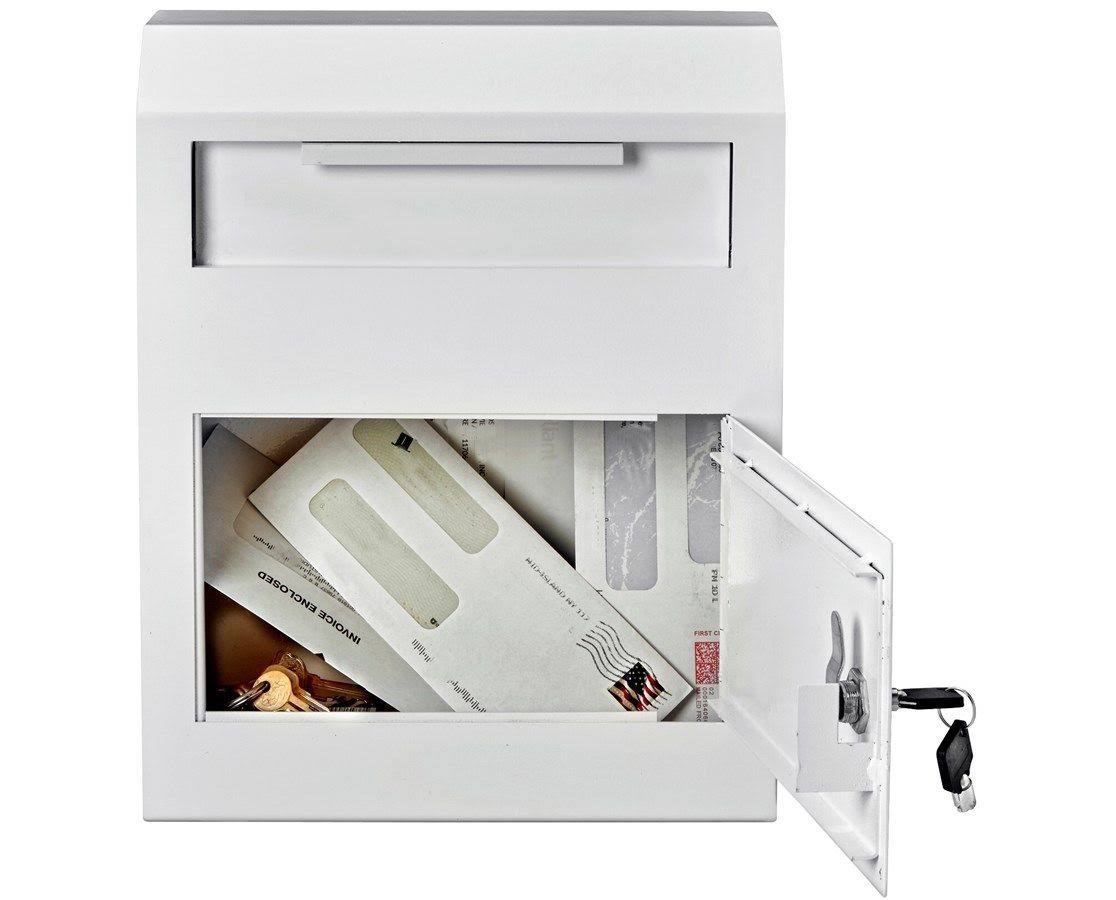 AdirOffice 631-07 Heavy-Duty Secured Safe Drop Box - Black
