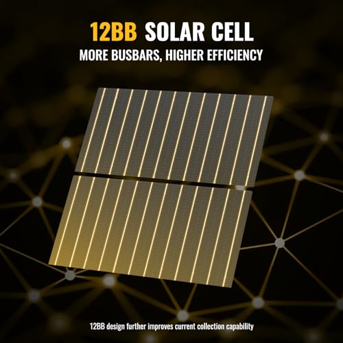BougeRV Bifacial 800 Watts 10BB Solar Panel, 23% Efficiency All Black Design Monocrystalline Technology Work with 12 Volts Charger for RV Camping Home Boat Marine Off-Grid (BIFACIAL 2PCS 400W)