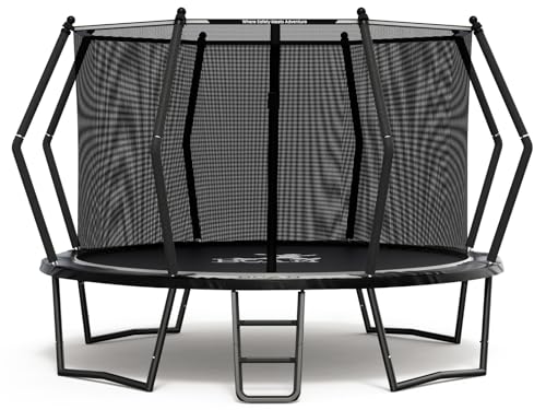 BCAN 8FT 10FT 12FT 14FT 15FT 16FT Recreational Trampoline with Enclosure for Kids Adults, ASTM Approved, Outdoor Trampolines with Ladder for Kids