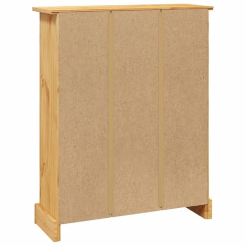 Narrow Bookshelf Book Shelf Dresser Shelves for Bedroom - 5-Tier Bookcase Mexican Pine Corona Range 31.9"x15.7"x66.9" for Study Living Room Bathroom Office