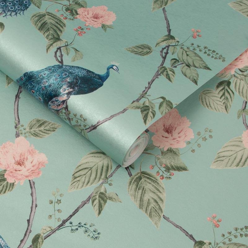 Graham u0026 Brown Resplendence Navy Wallpaper