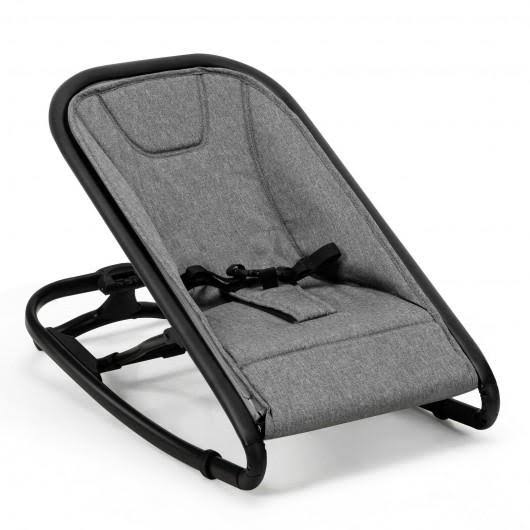 2-in-1 Adjustable Baby Bouncer and Rocker, Gray