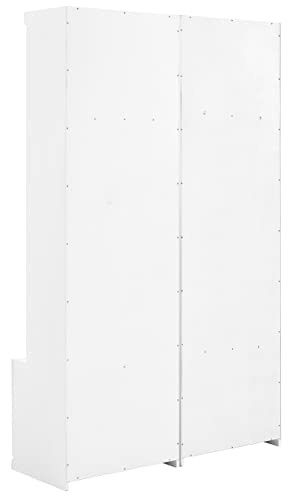 Crosley Furniture Harper 2-Piece Entryway Set with 2 Hall Trees, White