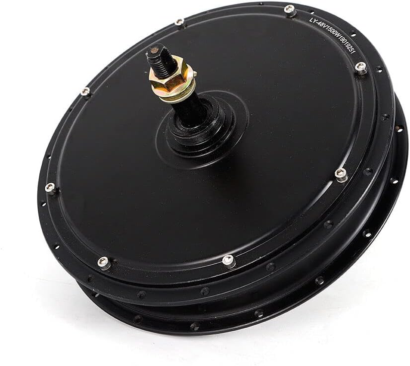 Electric Bike Conversion Kit, 1500W 48V E-Bike Brushless Gearless Threaded Hub Motor Rear Wheel Motor & Parts, for 20-28" Bikes