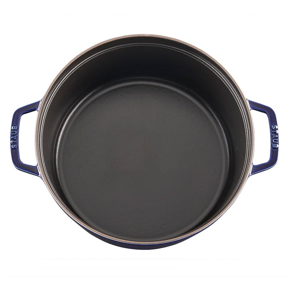 Staub Cast Iron 7 Qt. Braise u0026 Grill - Dark Blue