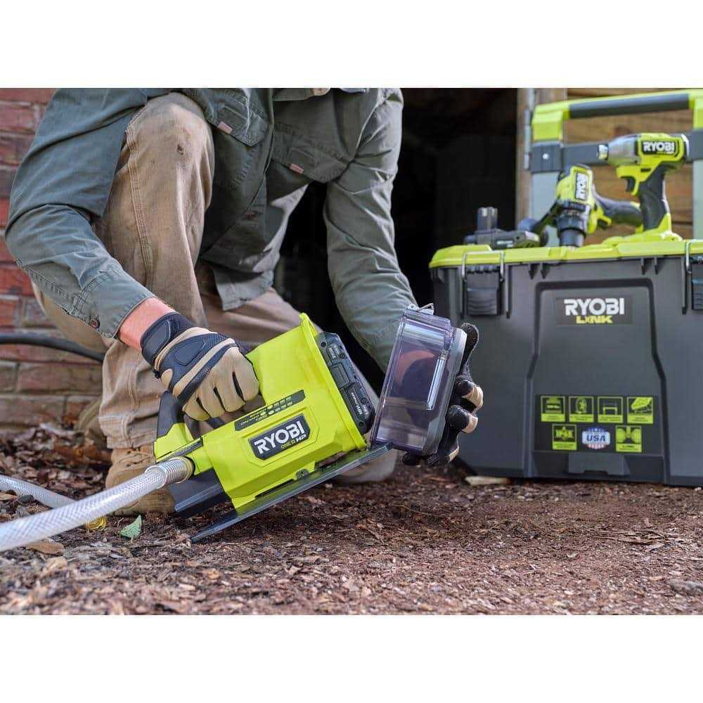 RYOBI ONE+ hp 18V 1/4 hp Cordless Battery Powered Transfer Pump with 2.0 Ah Battery and Charger