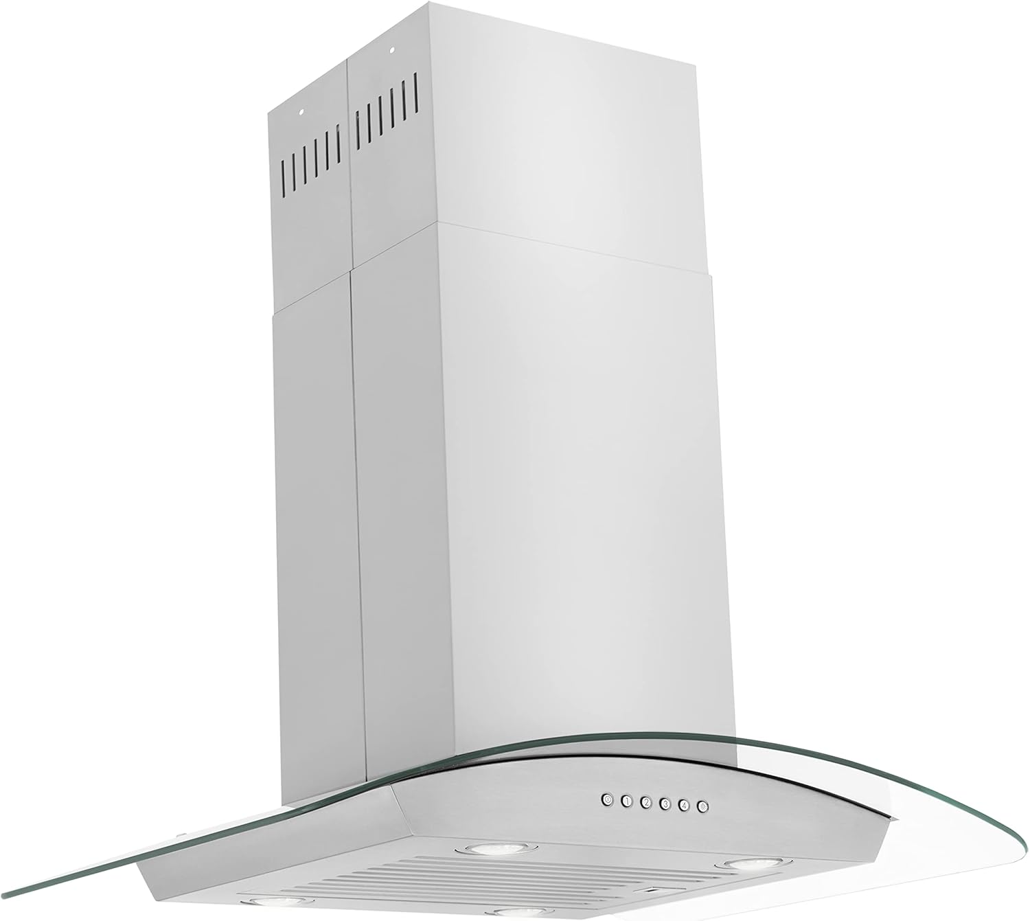 ZLINE 36" Alpine Series Convertible Island Mount Range Hood in Stainless Steel (ALP70IS-36)