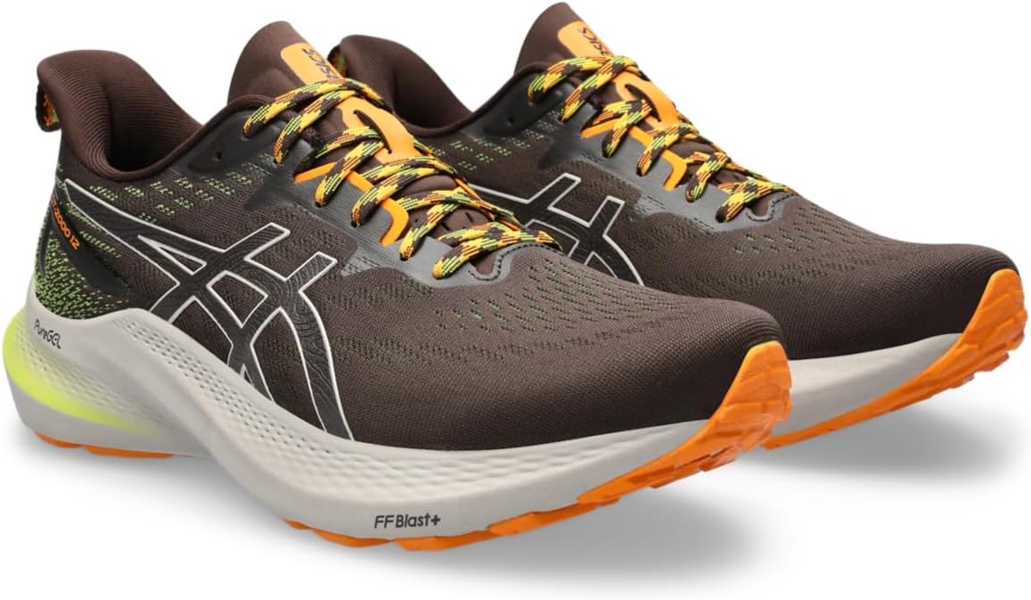 ASICS Men's GT-2000 12 Trail Running Shoes, 15, Nature Bathing/NEON Lime