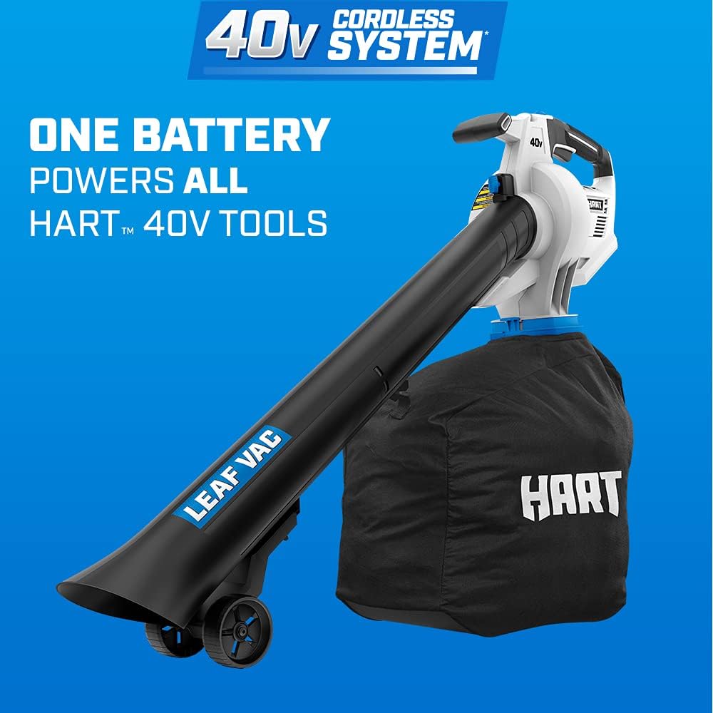 Hart 40V Cordless Leaf Vacuum Kit (Includes 4.0Ah Li-Ion Battery + Charger)