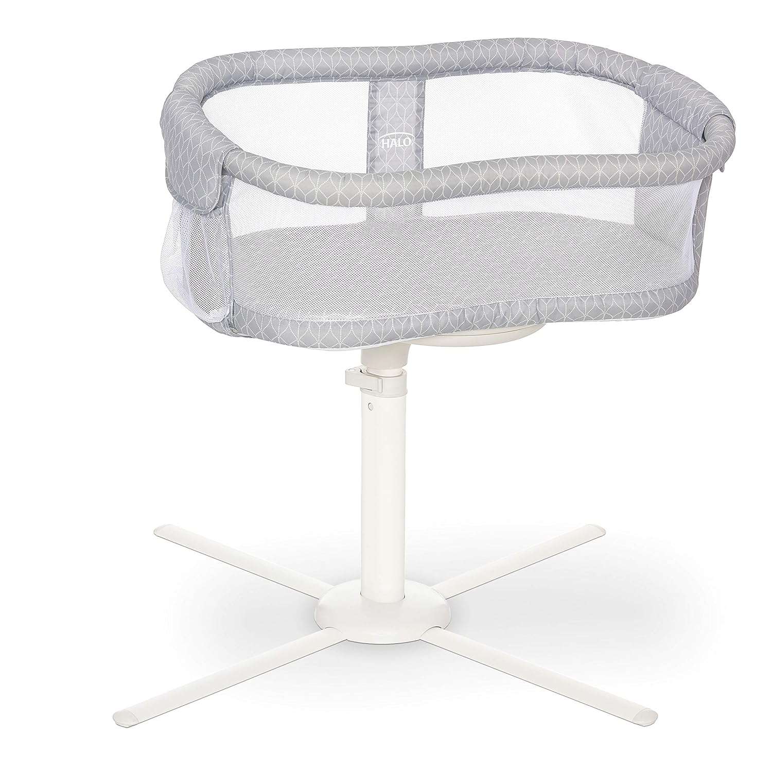 HALO BassiNest Swivel Sleeper, Bedside Bassinet, Essentia Series, Nautical Net