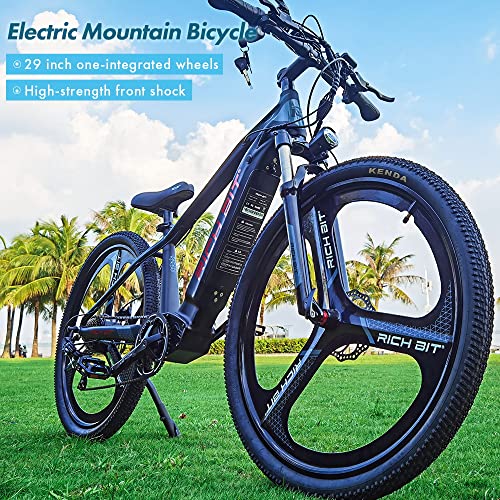 eECO-FLYING Electric Bikes for Adults,29inch Fat Tire electric mountain bicycle,500w 48v hidden in The frame Removable Battery E Bike