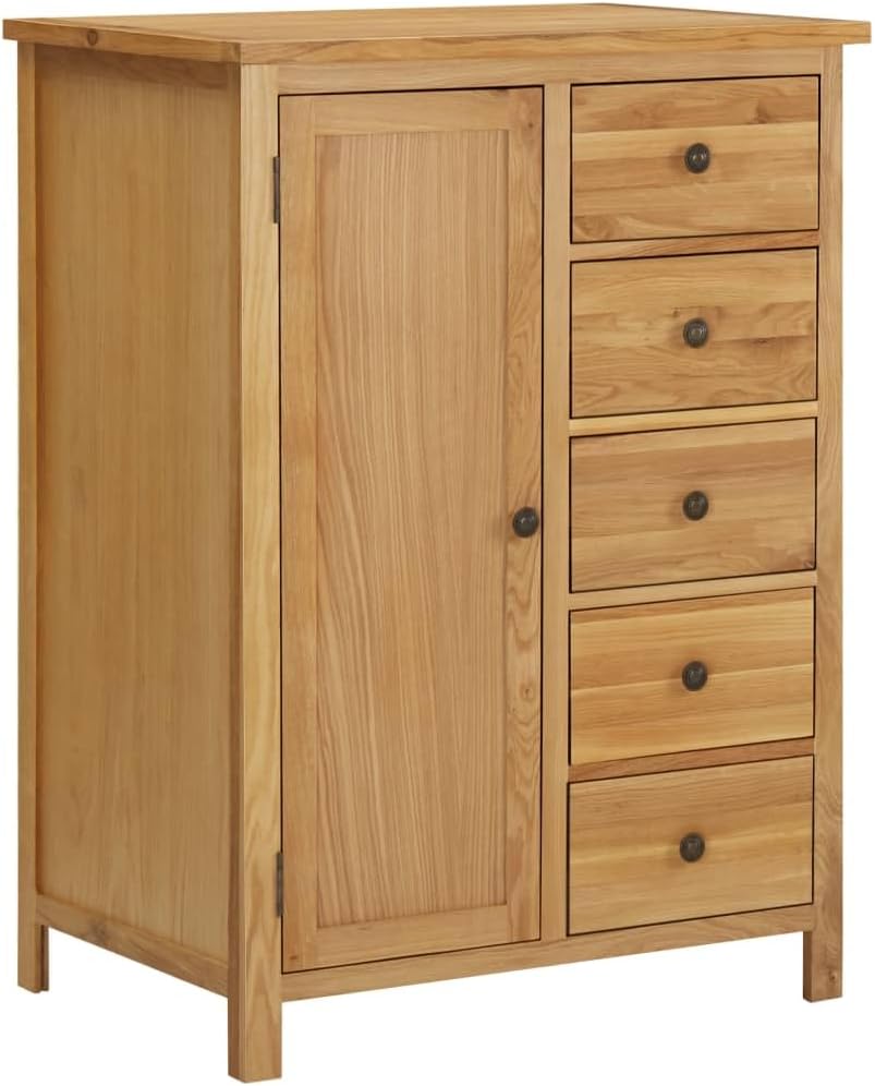 Wardrobe 29.9"x20.5"x41.3" Solid Oak Wood,Armoires & Wardrobes-71.5lbs
