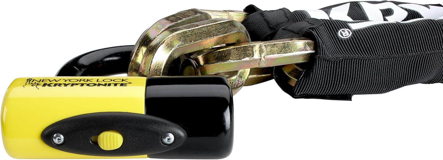 Kryptonite New York FAHGETTABOUDIT 1410 14mm Chain & New York Lock 15mm Disc Lock