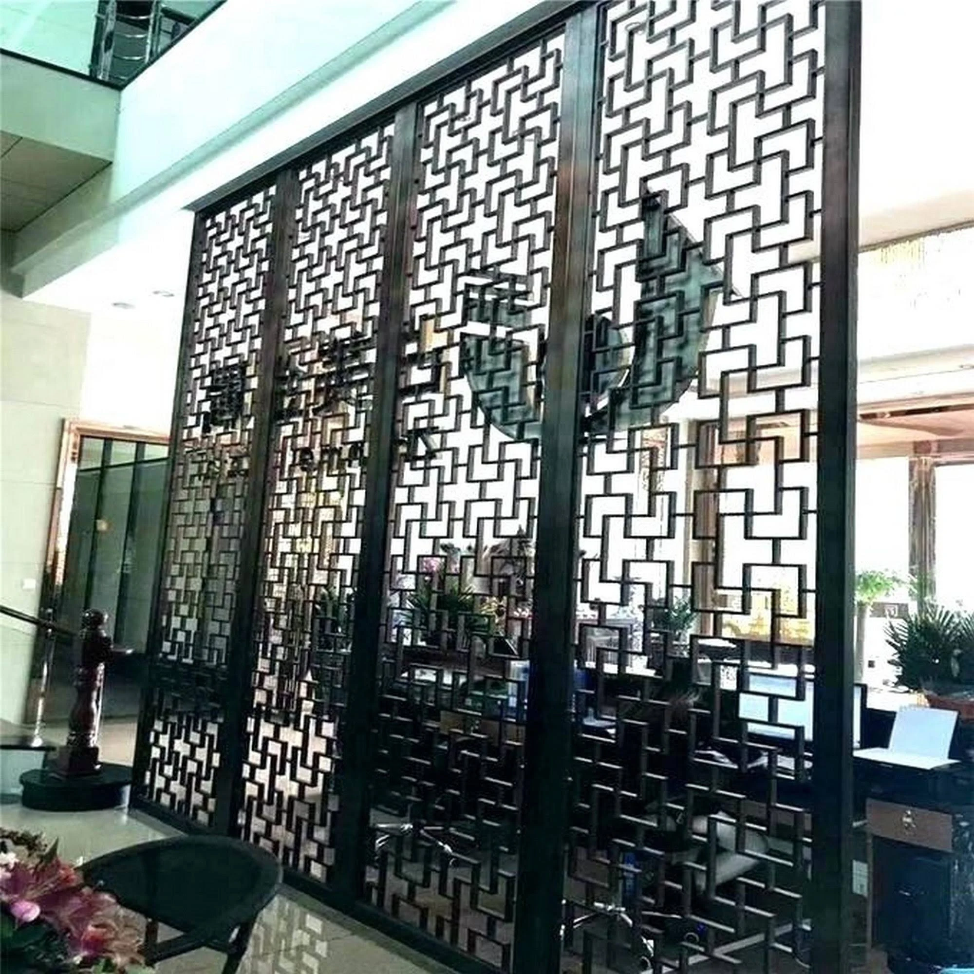 HighlandHome Laser Cut Metal Privacy Fence Screen - TreeLeaves - 3pcCombo/75 x 48