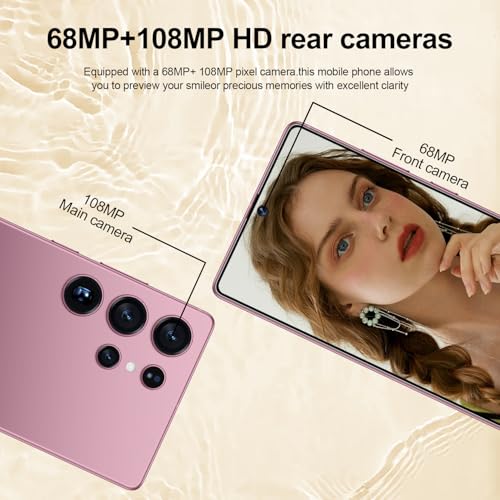 I25 Ultra Unlocked Android Phone 6.99" AMOLED 7000mAh Long-Lasting | Snapdragon 8 Gen3 | 8GB RAM+256GB | 68MP+108MP Pro Camera | Face Unlock + Stylus | Android 14 System (Blue)