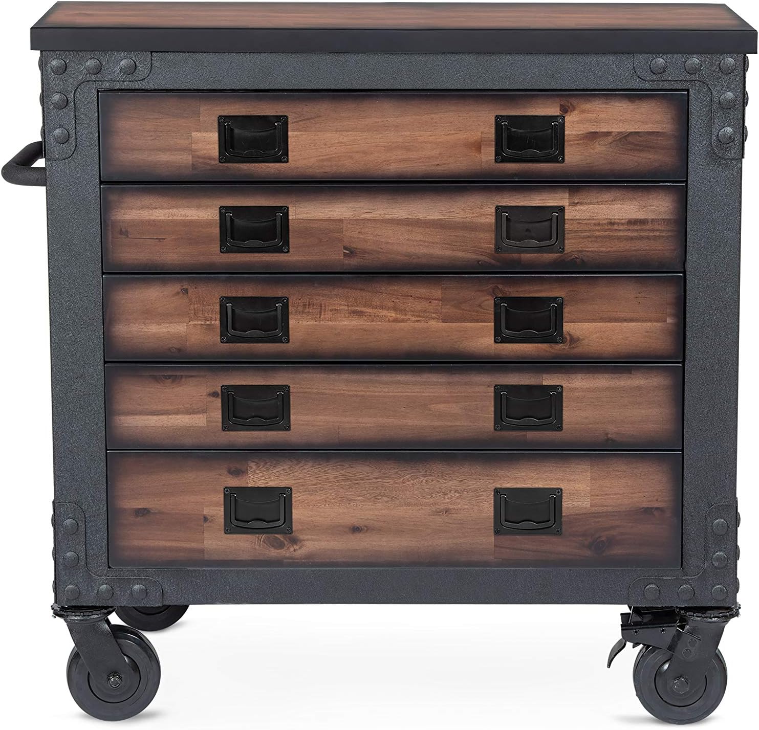 DuraMax 36" 5 Drawer Rolling Tool Chest with Wood Top 68006