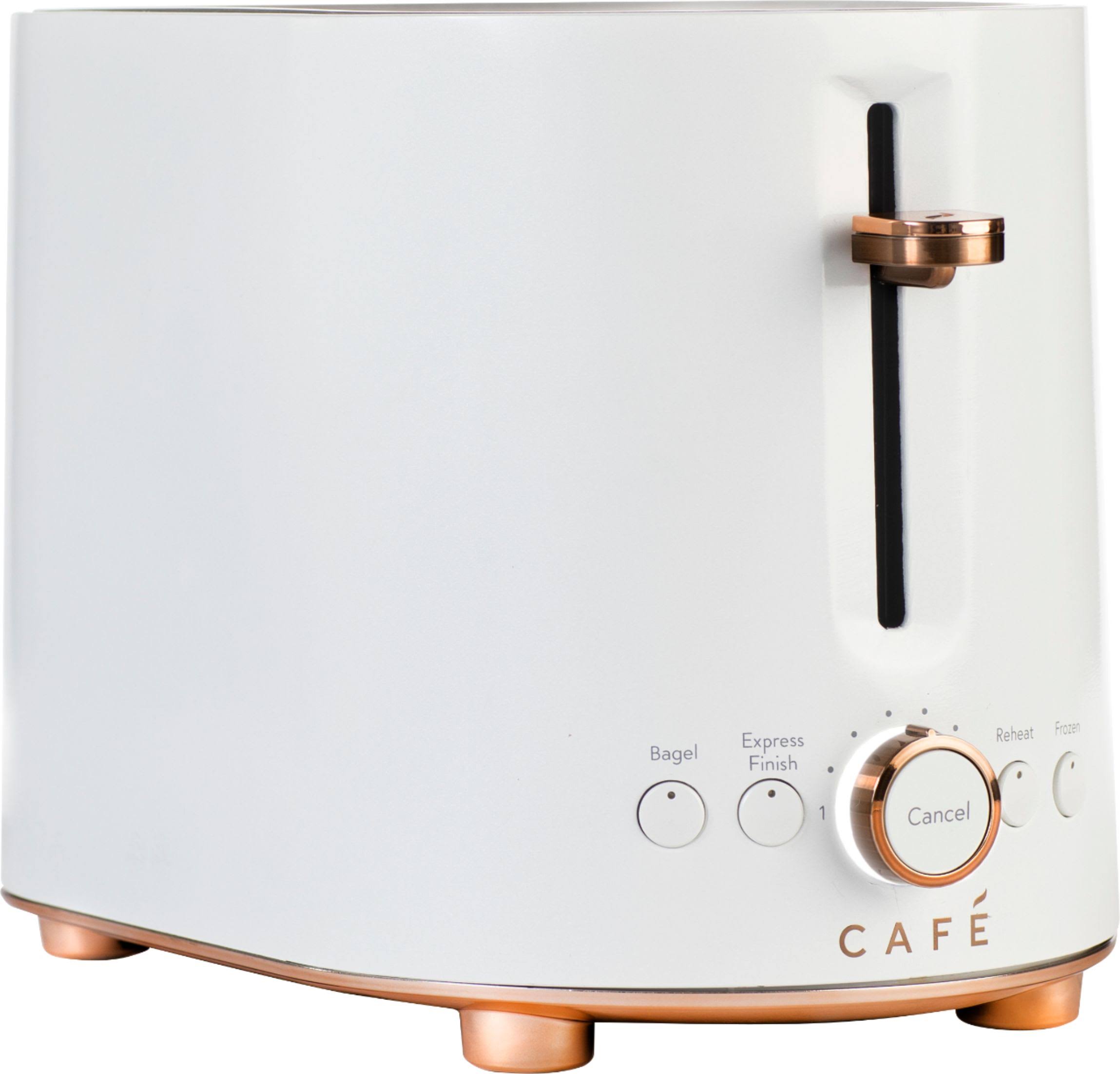 Cafe Express Finish Matte White 2-Slice Toaster