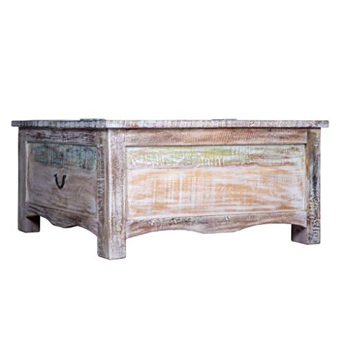Whitewashed Trunk Coffee Table | Maadze