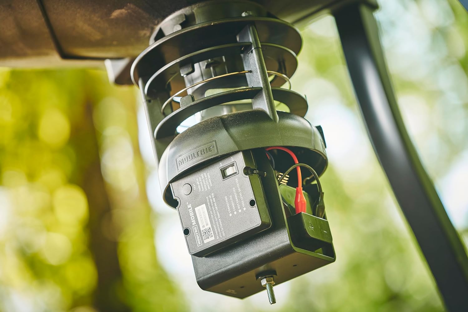 Moultrie Feed Hub Kit - Pro Hunter 2 Cellular Feeder Kit - Cellular Feeder System with Feed Level Detector and Spincast Spreader - Universal Fit for Most Spincast Wildlife Feeder Hoppers