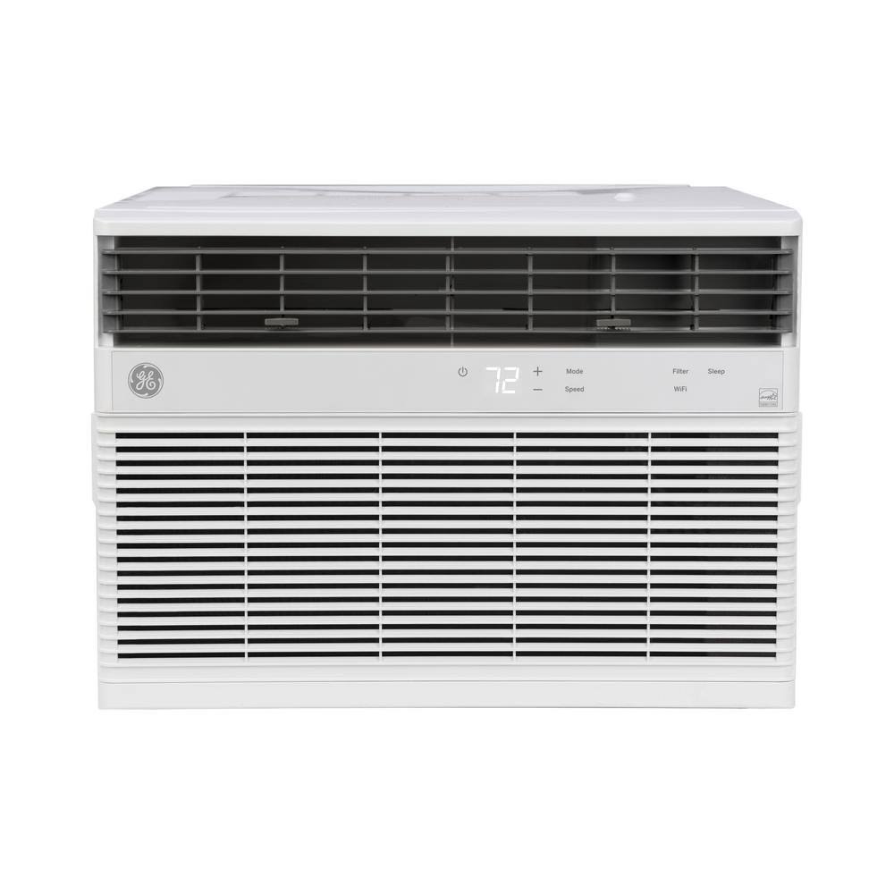 GE 18,000/17,600 230/208-Volt BTU Smart Window Air Conditione with WiFi and Remote in White, Energy Star AHTK18AA