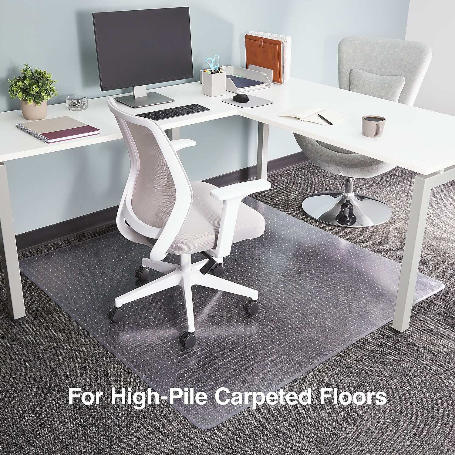 Staples Standard 60 x 60 Rectangular Chair Mat 28590