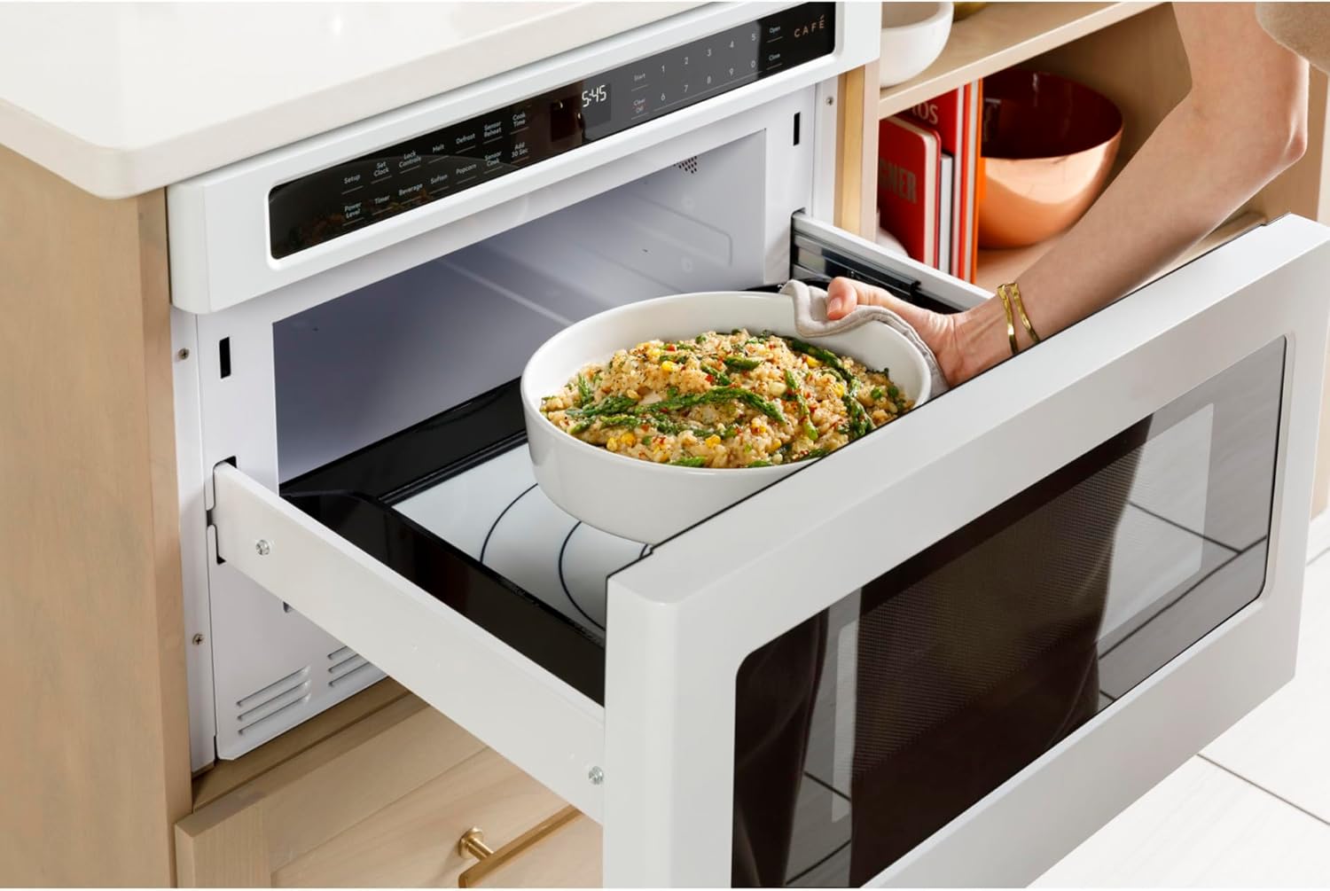 Cafe CWL112P 24 Inch Wide 1.2 Cu. Ft. Built-In Microwave Drawer Oven - Matte White
