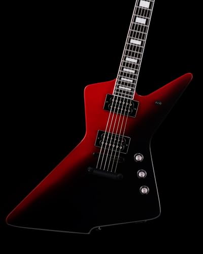 WestCreek Revenge Solid Body Electric Guitar, Heavy Metal Guitar, Right Handed, Heavy Metal Pickups, Rounded End Jumbo Frets, Bone nut, Rosewood Fretboard, Mahogany Body (Blue Yellow Gradient)