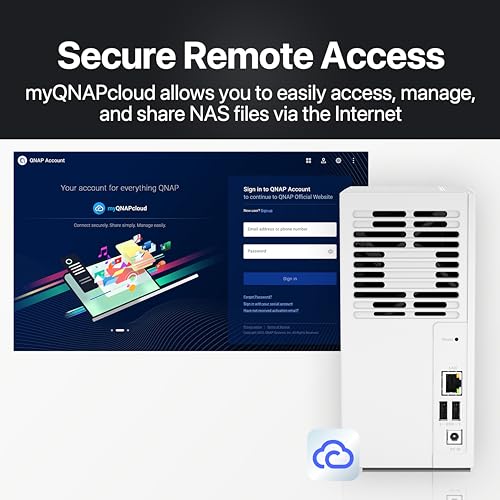QNAP 4 Bay NAS with 12TB Storage Capacity, Preconfigured RAID 5 Seagate IronWolf Drives Bundle, 2.5GbE Ports (TS-433-4G-44ST-US)