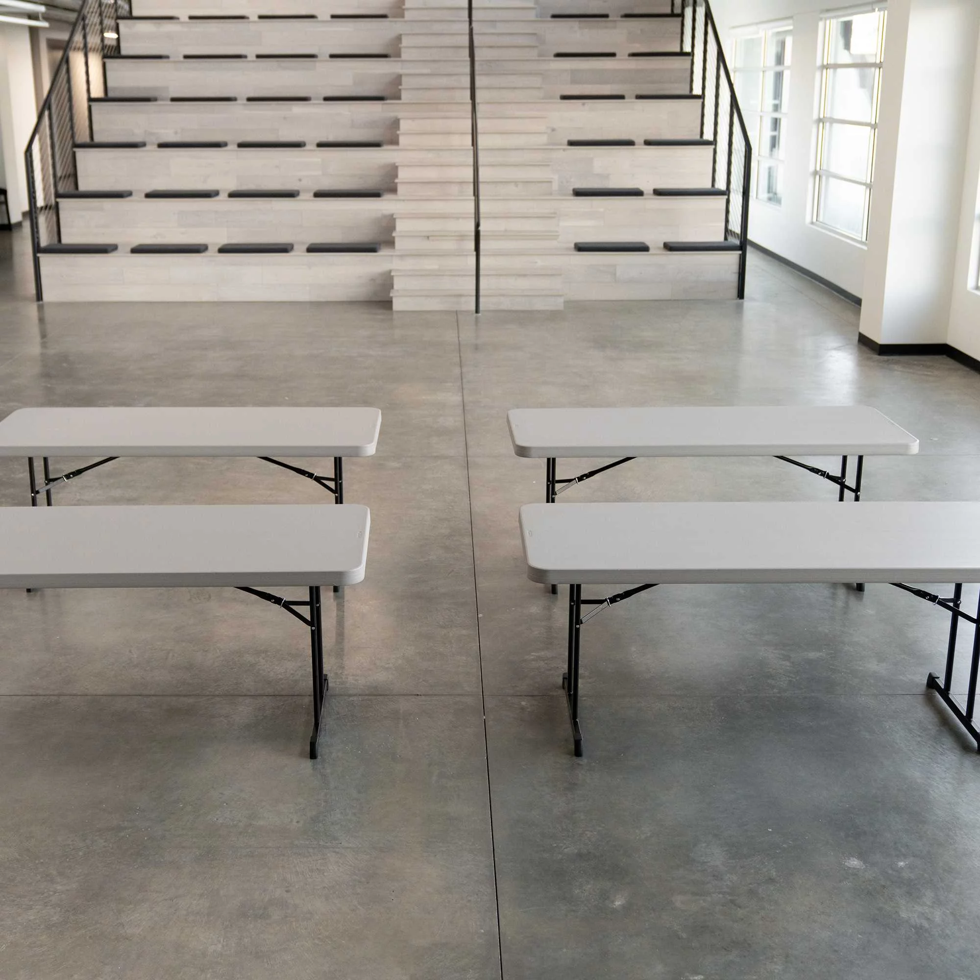 Lifetime 6 Foot Rectangle Folding Table, Indoor/Outdoor Professional, Putty (80126)