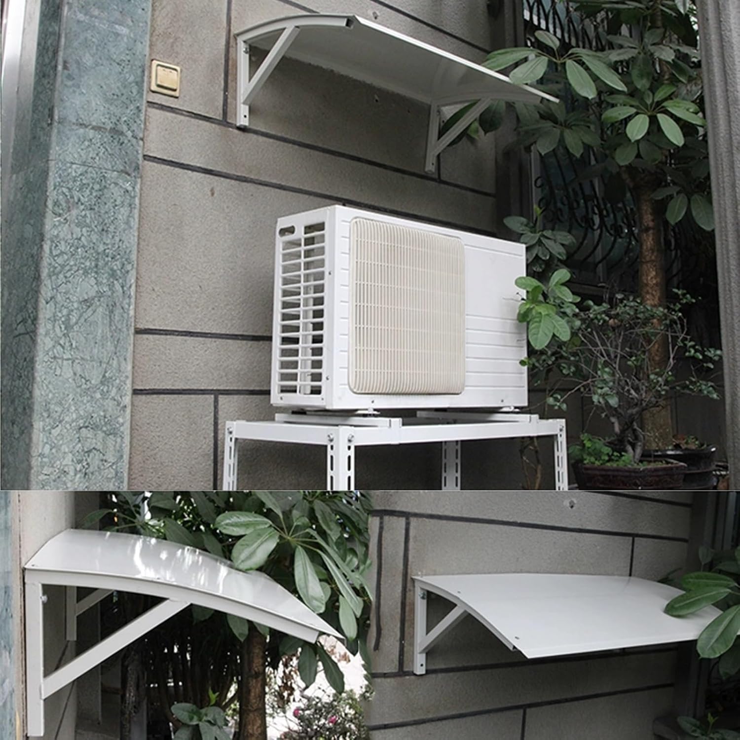 Air Conditioner Cover Outdoor AC Units Protection, Window Patio Awning Canopy UV Rain Snow Protection Sheet, Air Conditioning Sun Shade, Heat Pump Unit Cover