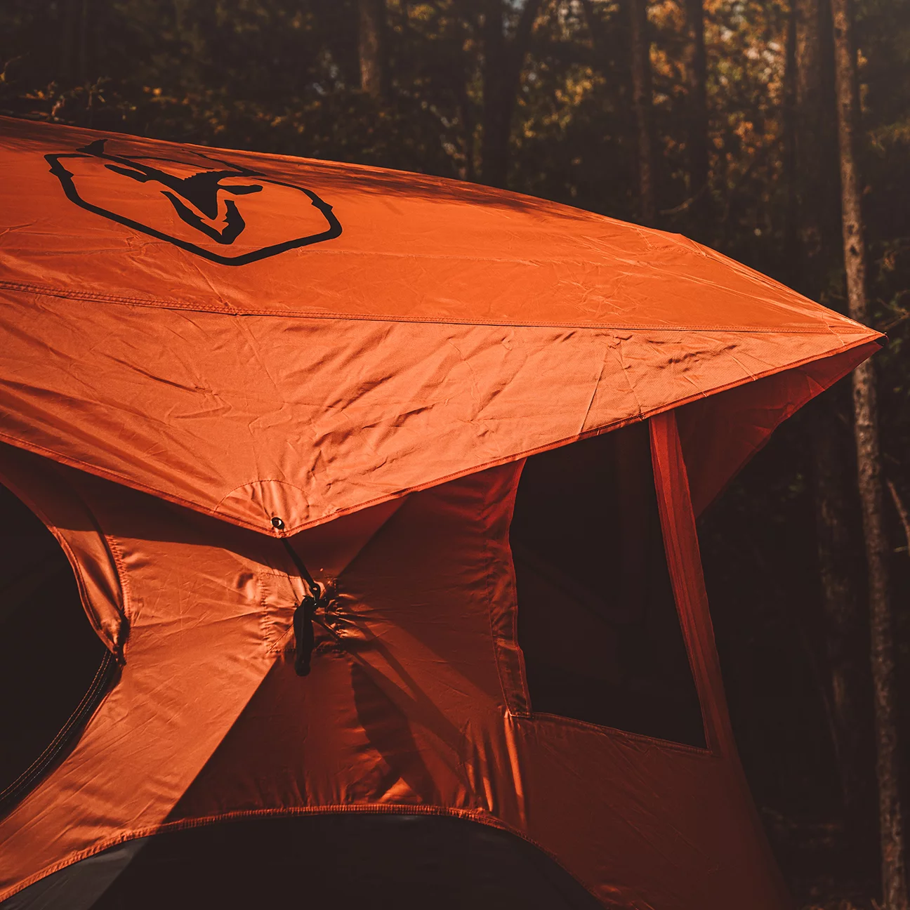 Gazelle Tents™ T4 Portable Hub Tent, 4-Person, Sunset Orange, 44342