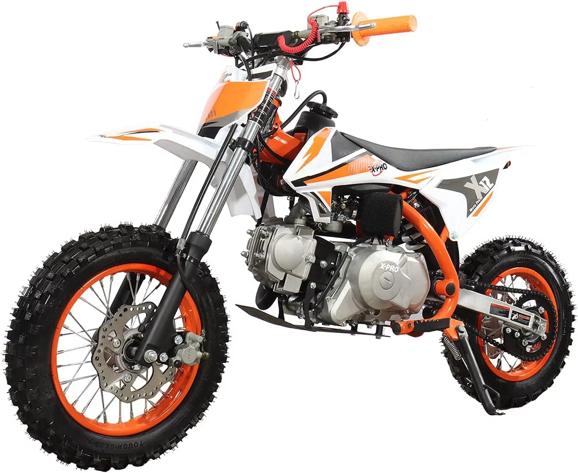 X-Pro Brand New 110cc Dirt Bike, Automatic Transmission Electric Start Chain Drive 12"/10" Wheels