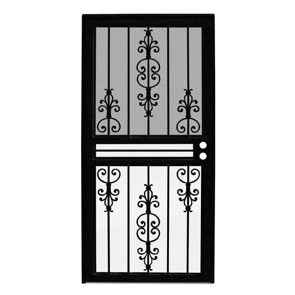 Titan 80 in. Estate Recessed Mount All Season Security Door with Insect Screen and Glass Inserts - Shop Hardware Tools Online Store