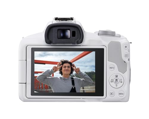 Canon EOS R50 Mirrorless Camera RF-S18-45mm F4.5-6.3 is STM Lens Kit, 24.2 Megapixel CMOS (APS-C) Sensor, 4K Video, Hybrid Camera, Photo and Video, Vlogging, Content Creator, RF Mount, Black