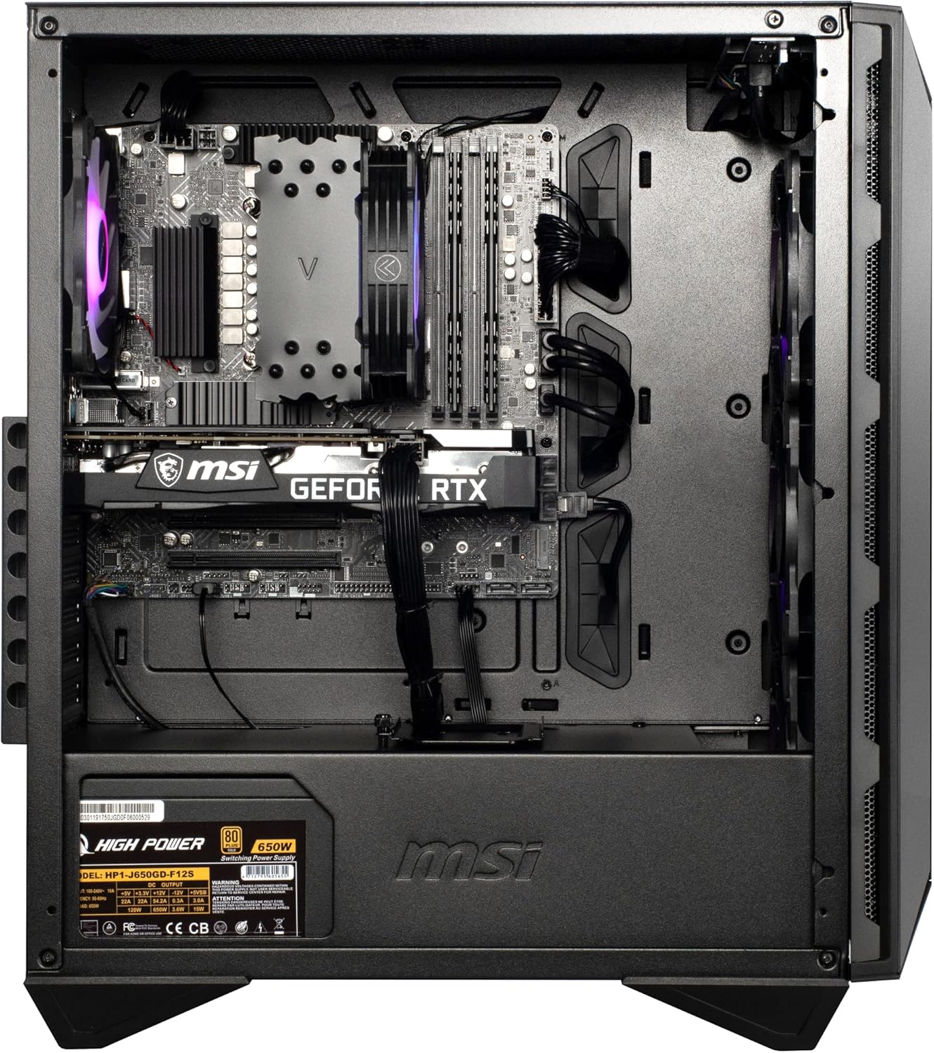 MSI Aegis Z Gaming Desktop: AMD Ryzen R7-7700, Geforce RTX 4070 Super, 16GB DDR5, 1TB m.2 NVMe SSD, 80+ Gold PSU, WiFi, Keyboard & Mouse, DIY Friendly, Windows 11 Home: 7NUE-676US