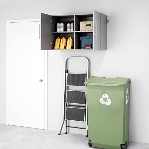 Prepac HangUps Upper Storage Cabinet - Elegant and Spacious Wall Cabinets to Maximize Your Storage, 36" Size, Classic White Finish
