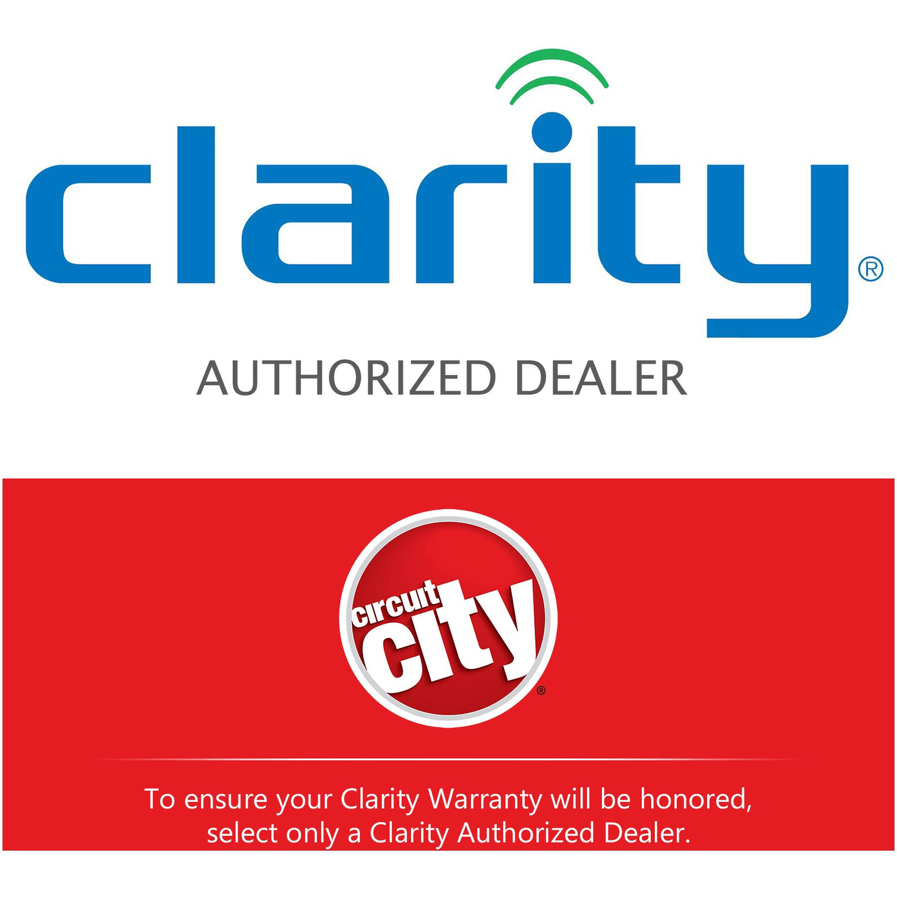 Clarity Xlc3.4+ Severe Hearing Loss Ampified Cordless Phone with Circuit City Microfiber Cleaning Cloth