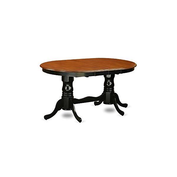 East West Furniture Pldo7-bch-w Dining Set 7 Pieces Black/Cherry