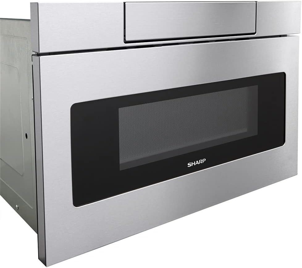 Sharp SMD2470ASY 24 in. 1.2 cu. ft. 950W Stainless Steel Microwave Drawer Oven Bundle with 3 YR CPS Enhanced Protection Pack